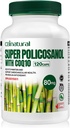 Super Sugarcane Policosanol 80 mg with CoQ10 30 mg, 120 Vegetable Capsules, Heart & Cholesterol Support, 4-Month Supply, Non-GMO, Gluten Free