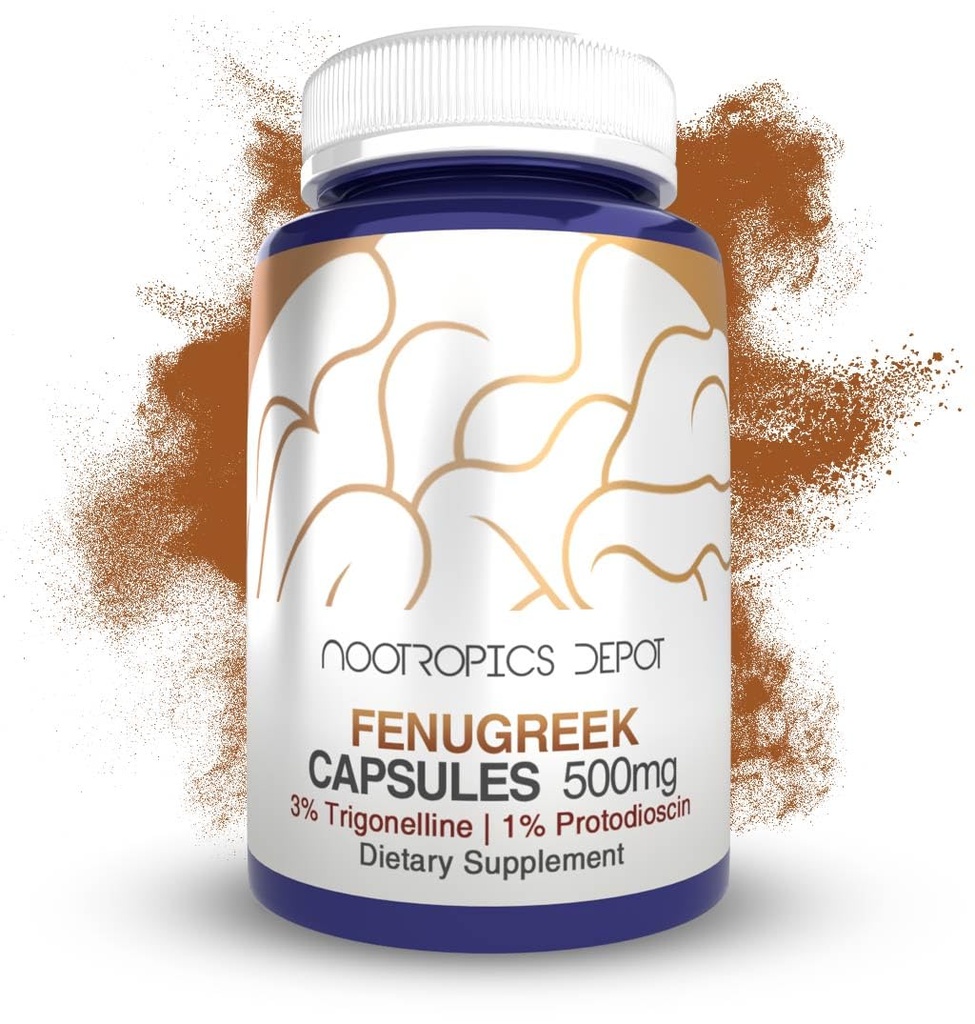 Nootropics Depot Fenugreek Extract Kapsler 124; 500mg