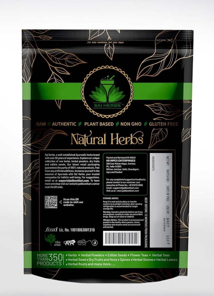 Generisk ATS Muthiyar Koonthal pulver - Tørret sunk vin pulver - Pure & Natural (100 Bedste)