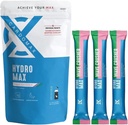 CardoMax Hydromax Electrolyte Drink Mix -Wavecrusher Flavor 15 flydende pakker med kalium & Magnesium - Zero Sugar, Keto & Vegan Electrolytes for Rapid Hydration & Recovery Supplement
