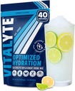 Vitalyte Electrolyte Powder Drink Mix, Isotonic Electrolyte Hydration Mix, Gluten Free Post Workout Powder Mix, pakke med 1, 35 oz., Cool Citrus Flavor