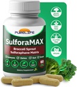 SulforaMAX (60 kapsler) - Sulforaphane Broccoli Immunitet supplement - immunforsvar, hjerte, lever, hjerne sundhed - Vegan, Vegetar, ikke-GMO, 10.000 MCG Sulforaphane