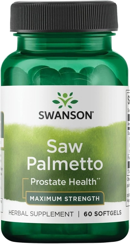 Swanson Saw Palmetto 320 Milligram 60 Sgels
