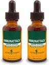 Herb Pharm Immunattack Liquid Herbal Formel til immunsystemet Support - 1 Ounce (FIMAT01) (pakke af 2)