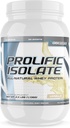 G6 Sports Nutrition Prolific Isolate All Natural Whey Protein Isolate (Gluten Free, Lactose Free, Soy Free, Stevia Sødet, 25g Protein, 100 kalorier) - 2.5lb Jar - Vanilla