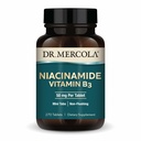 Dr. Mercola Niacinamid Vitamin B3- 50 mg per tablet - Understøtter metabolisk sundhed - Non- Flushing - Mini Tabs - Non- GMO, Gluten- Free & Soy- Free - 270 Servere (270 tabletter)