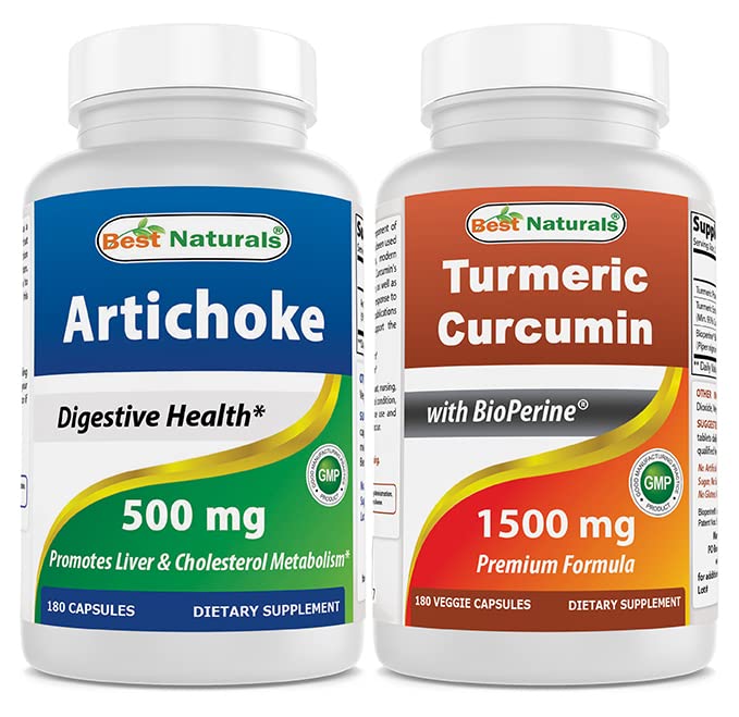 Artichoke Extract 10000 mg & gurkemeje 1500mg / servering med Bioperine
