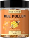 Bee Pollen Granules - Natural Superfood Supplement, Rich in Proteins, Vitaminer, Minerals, for immunforsvar, Energy Boost, og fordøjelig wellness (120g)