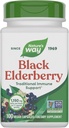 Nature 's Way Black Elderberry Kapsler, Traditionel immunforsvar * tillæg med Elderberry og Elderflower, Plant drevet, 100 Kapsler (Packaging May Vary)