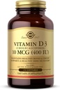 Solgar Vitamin D3 (Cholecalciferol) 10 mcg (400 IE) - 250 Softgels - Hjælper med at bevare sunde knogler & tænder - immunsystemet support - ikke-GMO, Gluten fri, Dairy Free - 250 Servere