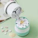 Pill Cutter - Pill Splitter med rustfrit stål klinge til skæring små piller eller store piller i en tredje, Pill Cutter 1 / 3, Egnet til cuting vitaminer, tabletter (1-3 Green)