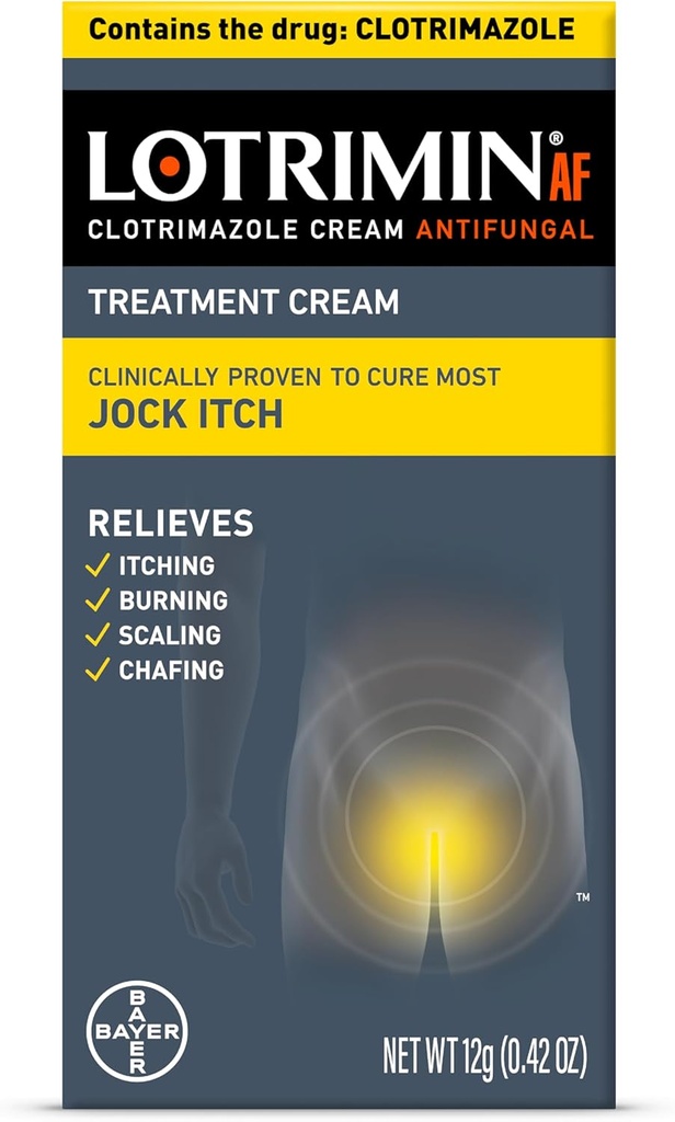 Lotrimin AF Jock Itch, Jock Itch og Atlete 's Foot Cream, 0,42 Ounce (pakke med 1) (Packaging May Vary)