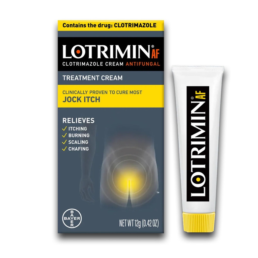 Lotrimin AF Jock Itch, Jock Itch og Atlete 's Foot Cream, 0,42 Ounce (pakke med 1) (Packaging May Vary)