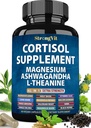 Cortisol Kosttilskud til kvinder med Magnesium, Ashwagandha & L- Theanine. Cortisol Manager, Reducer, Detox, Lavere og Kontrol (59 Greve)