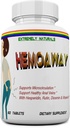 HEMOAWAY naturlige hæmorider vitaminer. Piles & Anal Fissure Relief. 60 tabletter