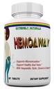 HEMOAWAY naturlige hæmorider vitaminer. Piles & Anal Fissure Relief. 60 tabletter