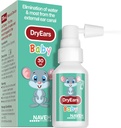 NAVEH PHARMA ® Dry Ears Baby Mead124; Swimmers Ear Drops Spray Mead124; Ear Tørring Drops for Little Swimmers Mead124; Fjern vand fanget i ører i Seconds Mead124; Forhindre tab af hørelse (1 Fl Oz)