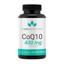 Luma Nutrition CoQ10 400mg Softgels - High- Absorption Coenzym Q10 - Co Q- 10 200mg / 400mg Per Serving - Heart Health - 60 Liquid Softgels