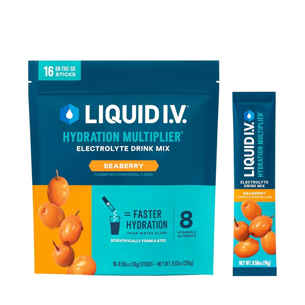 Flydende I.V. ® Hydrationsmultiplikator - Elektrolyte Powder Drink Mix 124; 12 Pack (192 Servere)