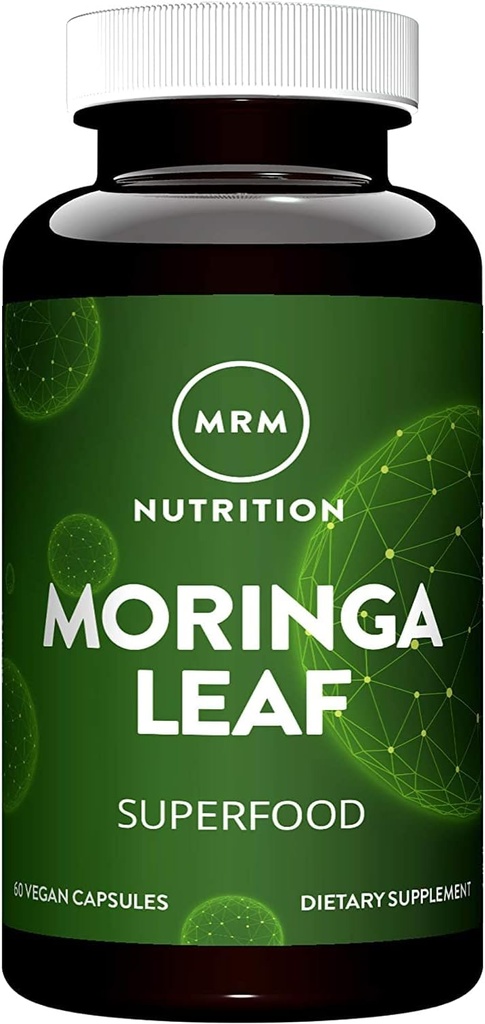 MRM Nutrition Moringa Leaf Kapsler Budding- 124; 600mg Moringa - 124; Superfoods - 124; 60 Servering