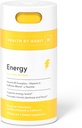 Sundhed af Habit Energy Supplement (60 kapsler) - Natual Coffein Blend, Vitaminer B & C, Understøtter energiniveauer, fremmer Mental Alerness og Fokus, Vegan, Non- GMO, Sukker fri (1 pakke)