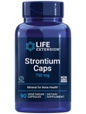 Life Extension Strontium Caps, Trace Mineral for Advanced Bone Health Support, Gluten Free, Non- GMO, Vegetar, 90 Kapsler