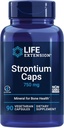 Life Extension Strontium Caps, Trace Mineral for Advanced Bone Health Support, Gluten Free, Non- GMO, Vegetar, 90 Kapsler