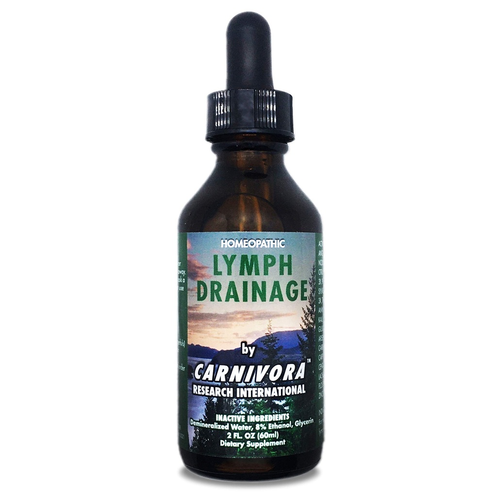 Carnivora - Lymph Drainage Drops - Stimulerer og renser dit Lymplesiske System - Flushes Cell Waste, øger energi, Combats Exhaustion. 2 fl Oz (pakning med 1 stk.)