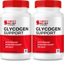 NutraRize (pakke af 2) Sweet Relief Glycogen Support - Fælles Support & Blood Vessel Cleaner, Detox Support, Glycogen Kapsler Glyco Optimizer Cleanse Restore (120 Kapsler)
