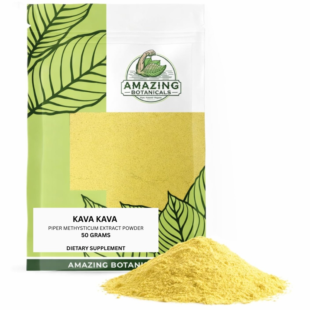 Premium Kava 70% Extract - Høj potens afslapning og stress relief supplement - Natural Mood Booster, Calmness og søvn (50 Bedste)