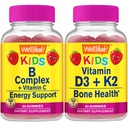 Nå Yes B Complex Kids + Vitamin D3 + K2 Kids, Gummies Bundle - Great Tasting, Vitamin Supplement, Gluten Free, GMO Free, Chewable Gummy