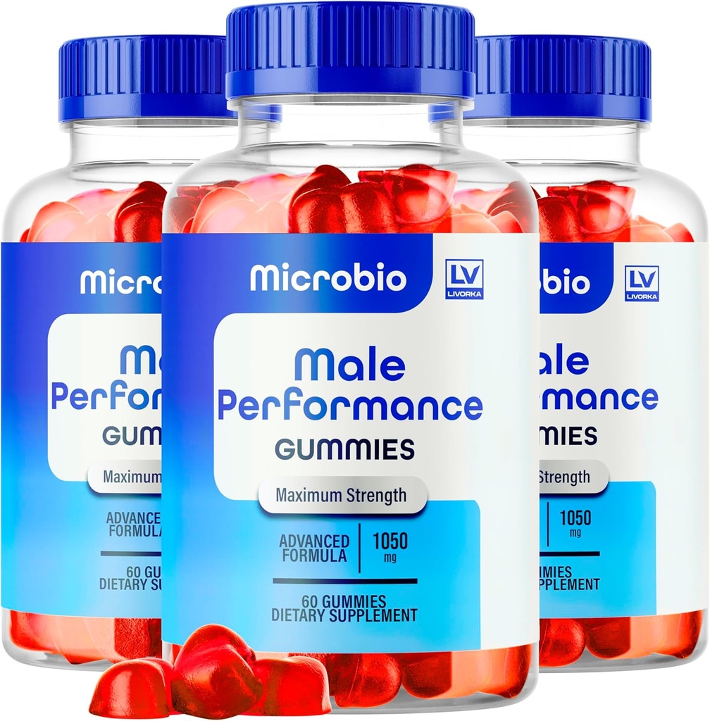 LIVORDA (3 Pack) Microbio ME Gummies, Microbio ME Gummies for Mænd, Microbio ME Gummies, Microbio ME Gummies, Microbio ME Gummies - All Natural Support Gummies, 180 Gummies for 3 Måneder.