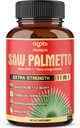 Premium Saw Palmetto Kapsler - Kombineret med Ashwagandha, Gurkemeje, Tribulus, Maca, Green Tea, Ingefær, Holy Basil & Mere - 90 Kapsler 3- Måned Supply