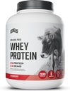 Levels Grass Fed Whey Protein Powder, No Artificials, 24G of Protein, Strawberry, 5LB