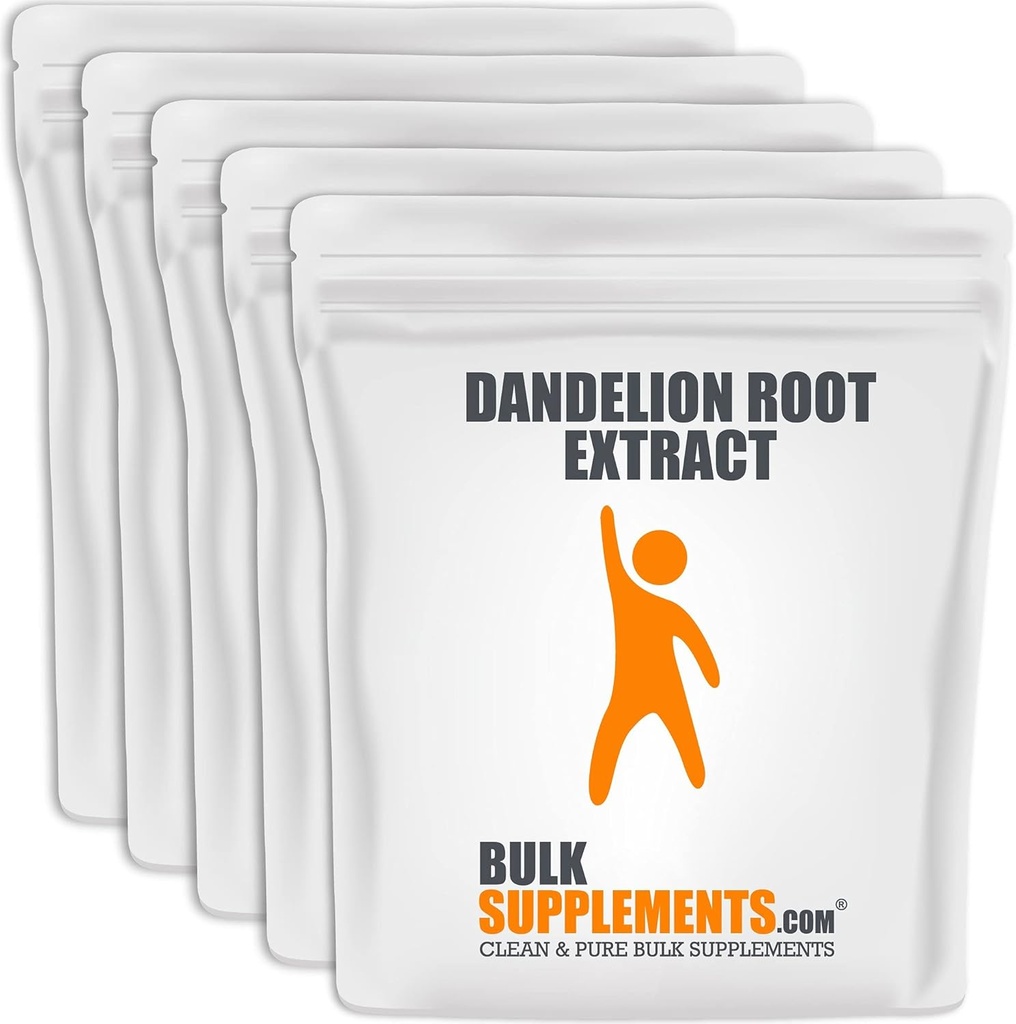 BulkSupplements.com Mælkebøtte Root Extract Powder - Urtetilskud til lever & fordøjelsesstøtte - Gluten Free - 500mg per servering, pakke med 5 (5 kilogram - 11 lbs)
