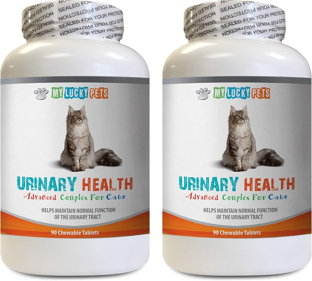 kat UTI Supplement - CAT Urinary Health Formel - Support Bstige Health - Natural Complex - Cranberry Extract for Cats - 2 Flaske (180 Treats)