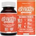 Saw Palmetto Extract - 10X Potency, Pharmaceutical Grade Strength - Plus Græskar Seed Oil - Understøtter Prostata sundhed, Relieves vandladning spørgsmål, Understøtter hårvækst, DHT Blocker - 60 Softgels