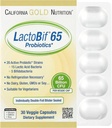 LactoBif Probiotics, 65 Bllion CFU, 20 Active & Clinically Researched Probiotic Strains, Soy-Free, Sugar-Free, Vegetarian, Individually Double-foil Blister Sealed, 30 Veggie Capsules