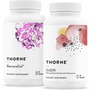 THORNE - Cellular Health Bundle - CoQ10 & NiaCel 400 - Support Energy, Cellular Defense & Sund Aging - 30 til 60 Servering