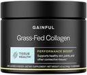 Gainful Performance Boost Collagen Peptider Pulver med C-vitamin, hud, immunforsvar & fælles støtte, Græs Fed Bovin Collagen, Unflavored, 14 Servere