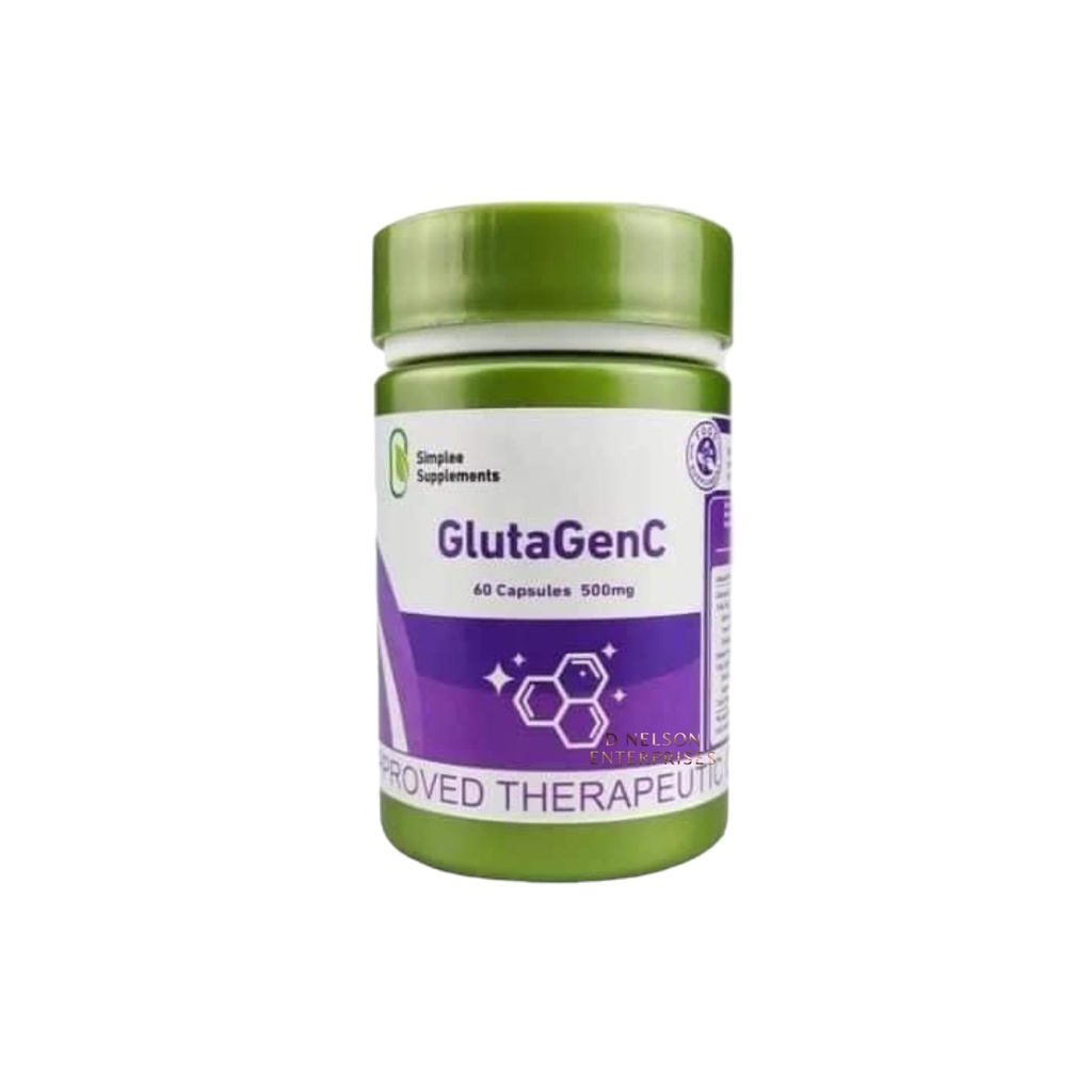 Generisk Gluta GenC Glutathione kapsler - 60 Tæl