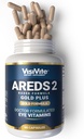 Doctor Formulated AREDS 2 Plus Eye Vitamin med Zeaxanthin Plus Lutein - Bilbær og Grape Seed Extract - Premium Eye Health Formel - 60 Eye Supplement kapsler af VisiVite Gold Plus