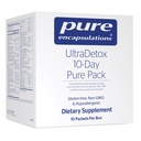 Pure indkapslinger UltraDetox 10- Day Pure Pack giver Core Nutrients, Broccoli, Taurine, NAC, DIM, Modified Citrus Pectin og Chlorella; 10 Pakker