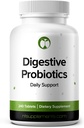 Probiotika til fordøjelsesstøtte Bloating & Regularity Supplement 240 tabletter 3 Millioner CFU (240, fordøjelsesfremmende Probiotika)
