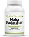 Herbseverly Maha Sudarshan Capsules against 124; Ayurvedic Herbal Formel for immunforsvar & Samlet wellness