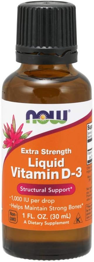 Now Foods Liquid Vitamin D3 Extra Strength - 1000 IE - 1 fl oz