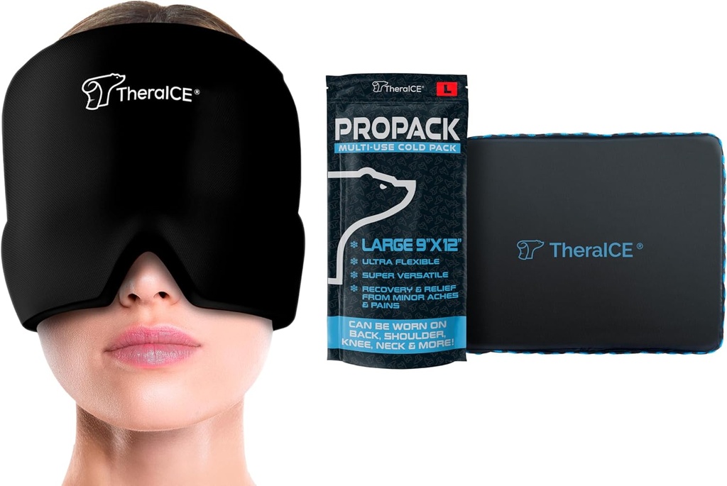 Theraice Hovedpine & Migræne Relief Hat & Theraice Propack Ice Pack