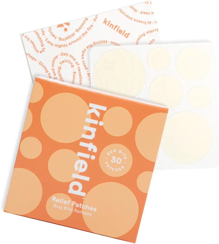 Kinfield Bug Bite Remedy Relief Patches - Hydrokolloid hud sårer mod Itch og irritation - Grusomhed, og Paraben Free - Vegan Efter Bite Behandling - 30 x Patches