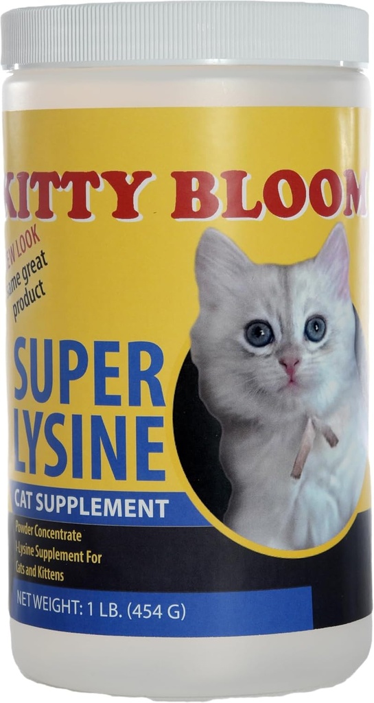 Super Lysin Buddy 124; Den ultimative immunbooster for katte Buddy 124; Real Cheese og kylling lever flavor (16 oz. (1 LB.))