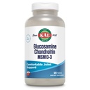 KAL Glucosamin Chondroitin MSM D-3, Joint Support, 1 500 mg Glucosamin Sulfate, 1 200 mg Chondroitin Sulfate, 1. 000 mg MSM, Plus vitamin D3 & C, 40 Servering, 120 tabletter